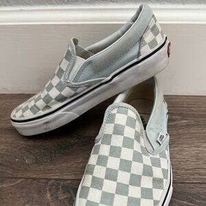 VANS OFF THE WALL Checkerboard Slip On Canvas Sneackers Shoes 5 Women 3.5 Men